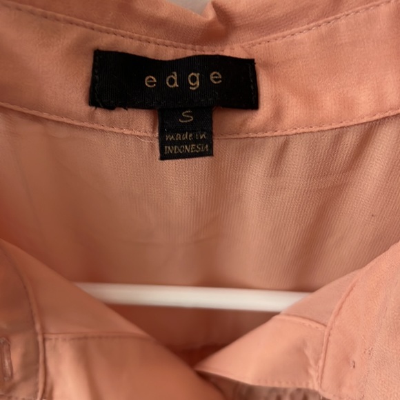 Edge, Small, Salmon long shirt, sleeveless, button down, work a few times. - Picture 2 of 5
